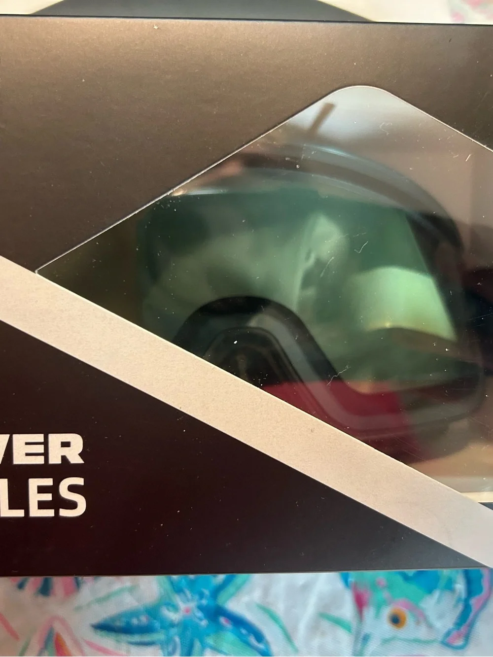 Snower Snow Goggles - Red and Teal Pair of 2